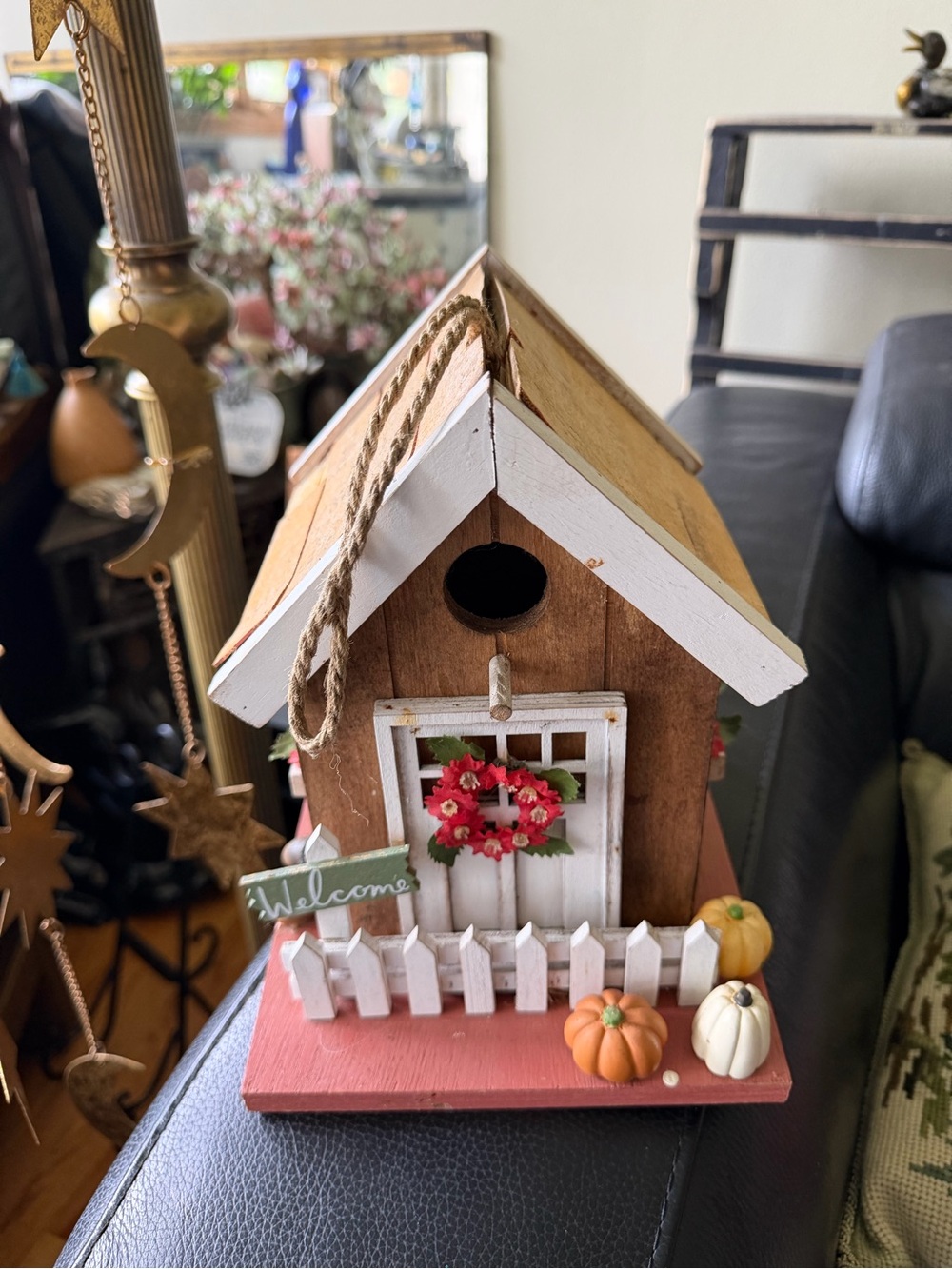 Wooden bird house